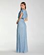 Mac Duggal 23081 Batwing Sleeve Blouson Top Column Dress