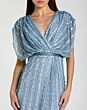 Mac Duggal 23081 Batwing Sleeve Blouson Top Column Dress