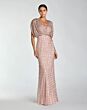 Mac Duggal 23081 Batwing Sleeve Blouson Top Column Dress