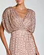 Mac Duggal 23081 Batwing Sleeve Blouson Top Column Dress