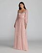 Mac Duggal 23085 Bishop Sleeve A-Line Rose Dress