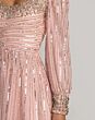 Mac Duggal 23085 Bishop Sleeve A-Line Rose Dress