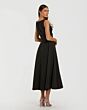Mac Duggal 2329 Rosette Black Sleeveless A-Line Dress