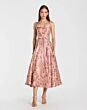 Mac Duggal 27767 Square Neck Floral Brocade Pink Dress