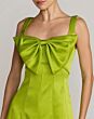 Mac Duggal 27826 Sleeveless Front Bow Satin A-Line Dress