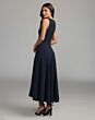 Mac Duggal 27870 Midnight Blue A-Line Midi Dress