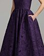 Mac Duggal 27880 Ultra Violet Midi with Pocket Dress