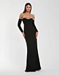 Mac Duggal 44159 Black Off The Shoulder Dress