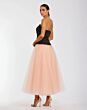 Mac Duggal 50063 Tulle Skirt Strapless Black Pink Dress