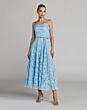 Mac Duggal 50114 Lace Front Bow Strapless Powder Blue Dress