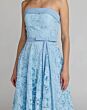 Mac Duggal 50114 Lace Front Bow Strapless Powder Blue Dress