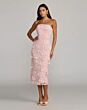 Mac Duggal 50117 Strapless Lace Fitted Blush Dress