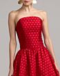 Mac Duggal 56273 Red Polka Dot Midi Dress