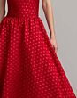 Mac Duggal 56273 Red Polka Dot Midi Dress