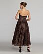 Mac Duggal 56350 Leopard Print Strapless Midi Dress