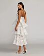 Mac Duggal 56419 Tiered Skirt Strapless Lace Ivory Dress