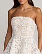 Mac Duggal 56419 Tiered Skirt Strapless Lace Ivory Dress