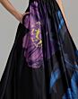 Mac Duggal 56471 Black Multicolor Midi with Pocket Dress