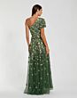 Mac Duggal 6159 One-Shoulder Asymmetric Neck Sage Dress