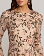 Mac Duggal 6239 A-Line Long Sleeve Rose Dress