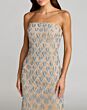 Mac Duggal 6250 Strapless Scallop Neck Nude Dress