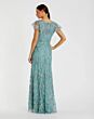 Mac Duggal 68914 Flutter Sleeve Embroidered Lace Dress