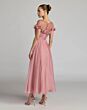 Mac Duggal 68966 Sheer Cap Sleeves Ruched Bodice Chiffon Dress