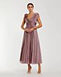Mac Duggal 68967 Cowl Neck A-line Antique Rose Dress