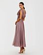 Mac Duggal 68967 Cowl Neck A-line Antique Rose Dress