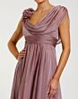 Mac Duggal 68967 Cowl Neck A-line Antique Rose Dress