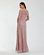 Mac Duggal 69012 Long Sleeve Illusion Neck A-Line Dress