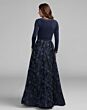 Mac Duggal 69082 Midnight Blue Long Sleeve Dress