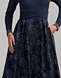 Mac Duggal 69082 Midnight Blue Long Sleeve Dress