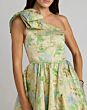 Mac Duggal 69160 Shoulder Bow Brocade Green Dress