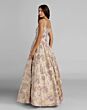 Mac Duggal 69163 Square Neck Sleeveless Champagne Dress