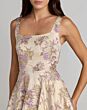 Mac Duggal 69163 Square Neck Sleeveless Champagne Dress