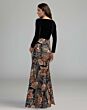 Mac Duggal 69223 Black Multicolor Long Sleeve V-Neckline Dress