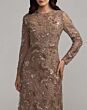 Mac Duggal 69231 Scoop Neckline Embellished Toasted Almond Dress
