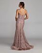 Mac Duggal 79252 Corset Bodice Plunging Neck Lilac Dress