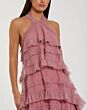 Mac Duggal 8276 Halter Neck Ruffle Tent Silhouette Dress