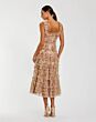 Mac Duggal 8293 Sleeveless A-Line Ruffle Beige Dress