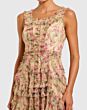 Mac Duggal 8293 Sleeveless A-Line Ruffle Beige Dress