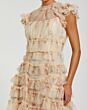 Mac Duggal 8339 A-Line Ruffle Skirt Ivory Dress