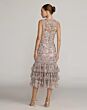 Mac Duggal 8412 Sleeveless High Neck Pastel Multicolor Dress