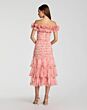 Mac Duggal 8432 Ruffle Off The Shoulder Blush Dress