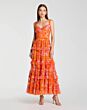 Mac Duggal 8475 Sweetheart Neck Ruffe A-Line Rose Dress