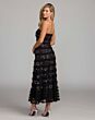 Mac Duggal 9388 Black Multicolor Strapless Midi Dress