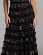 Mac Duggal 9388 Black Multicolor Strapless Midi Dress