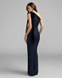 Mac Duggal 94144 Midnight Blue Beaded One Shoulder Dress