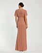 Mac Duggal 94149 Batwing Sleeve Empire Waist Cinnamon Dress